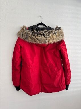 Obermeyer Red Payge Ski Jacket Detachable Faux Fur Trim Hood